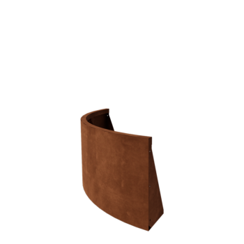 Подпорна стена от кортенова стомана - Външна извивка - 100 x 100 x 50 cm