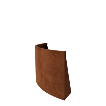 Подпорна стена от кортенова стомана - Външна извивка - 100 x 100 x 60 cm