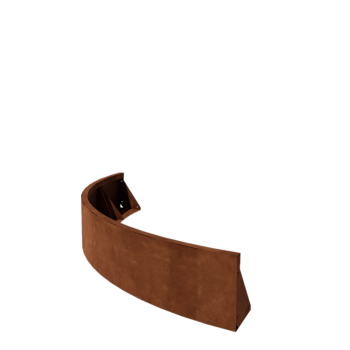 Подпорна стена от кортенова стомана - Външна извивка - 150 x 150 x 30 cm