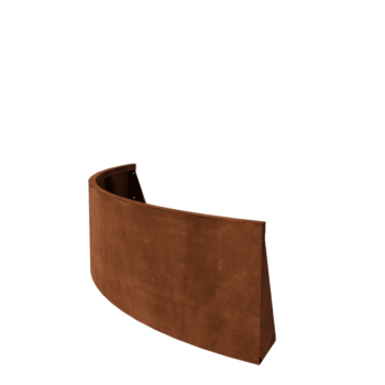 Подпорна стена от кортенова стомана - Външна извивка - 150 x 150 x 50 cm