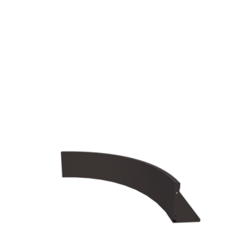 Подпорна стена от стомана - Вътрешна извивка - 100 x 100 x 30 cm - друг RAL цвят