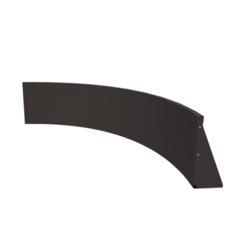 Подпорна стена от стомана - Вътрешна извивка - 150 x 150 x 50 cm - RAL7016 матов (антрацитено сиво)