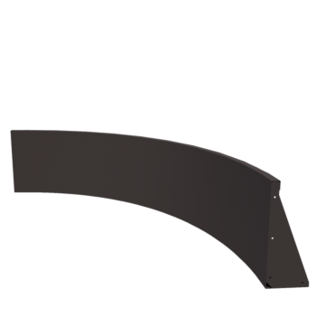 Подпорна стена от стомана - Вътрешна извивка - 150 x 150 x 50 cm - друг RAL цвят