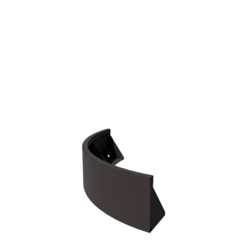 Подпорна стена от стомана - Външна извивка - 100 x 100 x 30 cm - друг RAL цвят