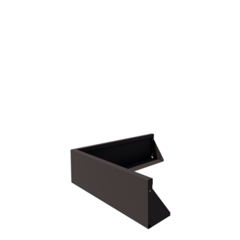 Подпорна стена от стомана - Външен ъгъл - 100 x 100 x 30 cm - друг RAL цвят