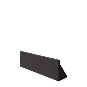 Подпорна стена от стомана - Прав - 100 x 30 cm - RAL7016 матов (антрацитено сиво)