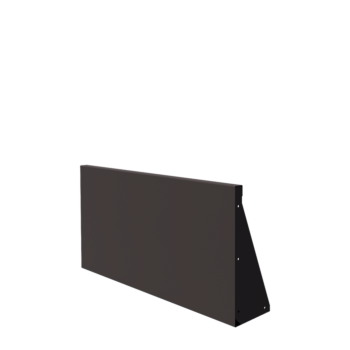 Подпорна стена от стомана - Прав - 100 x 50 cm - RAL7016 матов (антрацитено сиво)