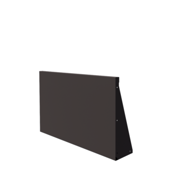 Подпорна стена от стомана - Прав - 100 x 60 cm - друг RAL цвят