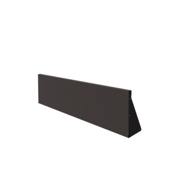 Подпорна стена от стомана - Прав - 150 x 40 cm - RAL7016 матов (антрацитено сиво)