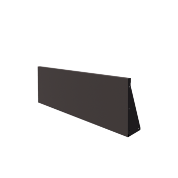 Подпорна стена от стомана - Прав - 150 x 50 cm - RAL7016 матов (антрацитено сиво)
