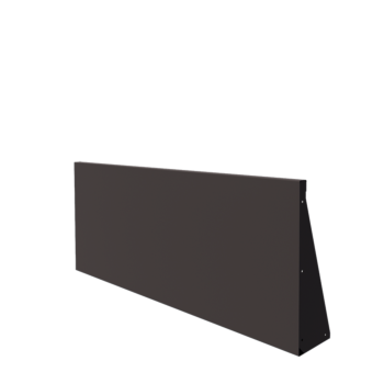 Подпорна стена от стомана - Прав - 150 x 60 cm - RAL7016 матов (антрацитено сиво)