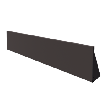 Подпорна стена от стомана - Прав - 200 x 40 cm - RAL7016 матов (антрацитено сиво)
