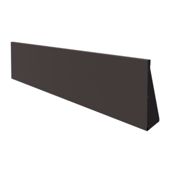 Подпорна стена от стомана - Прав - 200 x 50 cm - RAL7016 матов (антрацитено сиво)