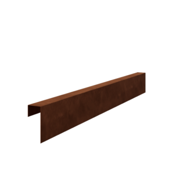 U-профил от кортен стомана 15 x 6 x 5 cm (дължина 150 cm)