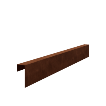 U-профил от кортен стомана 15 x 6 x 5 cm (дължина 240 cm)