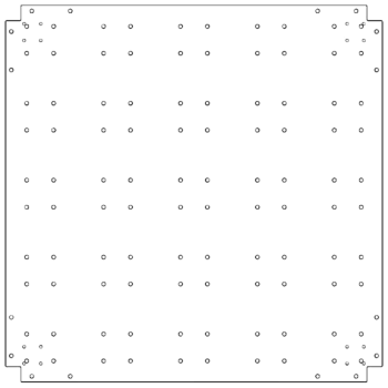 Поцинкована стоманена основа - 100 x 100 cm