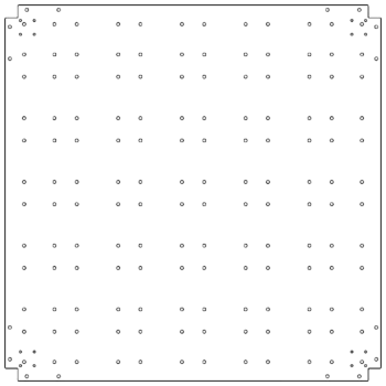 Поцинкована стоманена основа - 120 x 120 cm