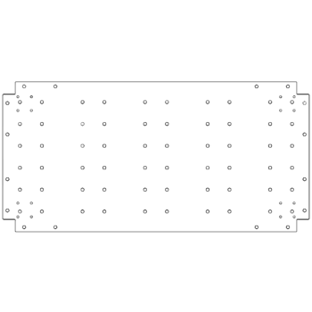 Поцинкована стоманена основа - 50 x 100 cm