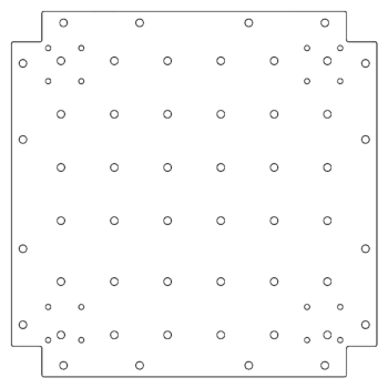 Поцинкована стоманена основа - 50 x 50 cm