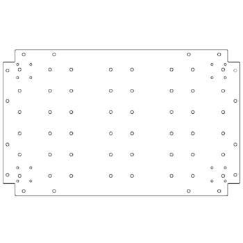 Поцинкована стоманена основа - 50 x 80 cm