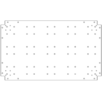 Поцинкована стоманена основа - 60 x 100 cm