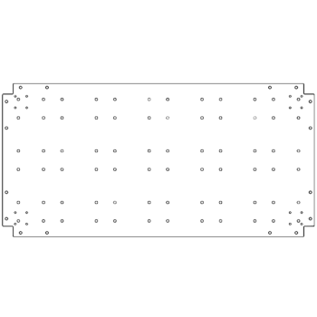 Поцинкована стоманена основа - 60 x 120 cm