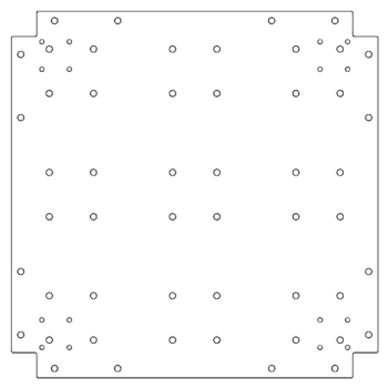 Поцинкована стоманена основа - 60 x 60 cm