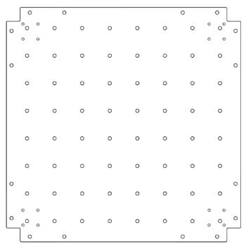 Поцинкована стоманена основа - 70 x 70 cm