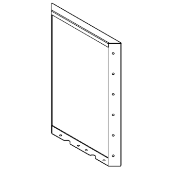 Саксии за цветя от кортенова стомана - Панел - 60 x 40 cm