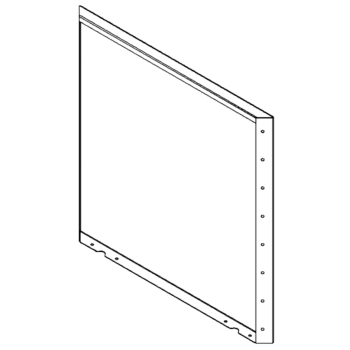 Саксии за цветя от стомана - Панел - 80 x 80 cm - RAL7016 матов (антрацитено сиво)