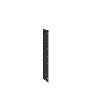 Саксии за цветя от стомана - Ъглов елемент 180° - 70 cm - RAL7016 матов (антрацитено сиво)