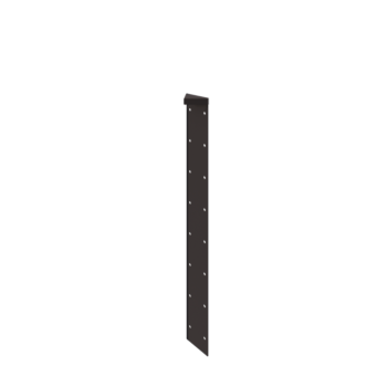 Саксии за цветя от стомана - Ъглов елемент 180° - 80 cm - RAL7016 матов (антрацитено сиво)