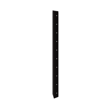 Саксии за цветя от стомана - Ъглов елемент 90° - 100 cm - RAL9005 матов (черен)