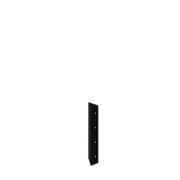 Саксии за цветя от стомана - Ъглов елемент 90° - 40 cm - RAL9005 матов (черен)