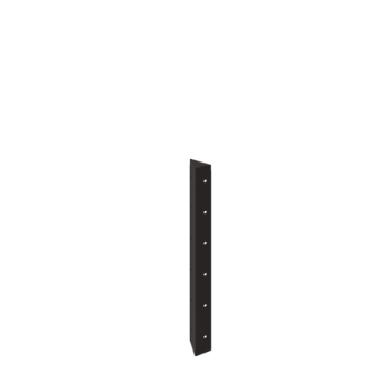 Саксии за цветя от стомана - Ъглов елемент 90° - 60 cm - RAL7016 матов (антрацитено сиво)