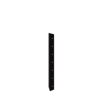Саксии за цветя от стомана - Ъглов елемент 90° - 70 cm - RAL9005 матов (черен)