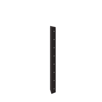 Саксии за цветя от стомана - Ъглов елемент 90° - 80 cm - RAL7016 матов (антрацитено сиво)