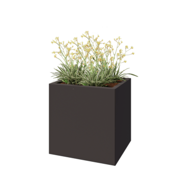 Саксии за цветя от стомана - Правоъгълник - 60 x 50 x 60 cm - друг RAL цвят - без основа