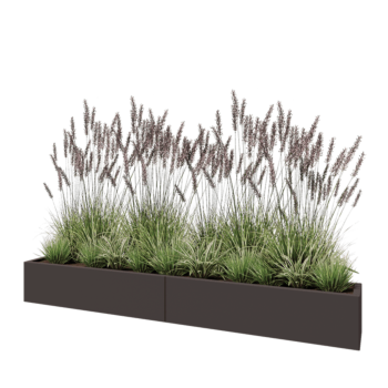 Саксии за цветя от стомана XXL - Правоъгълник - 240 x 30 x 30 cm - друг RAL цвят - без основа