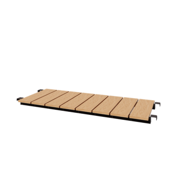 Стоманена пейка - 130 x 42 cm - RAL7016 матов (антрацитено сиво)
