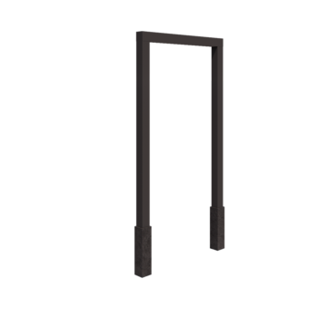 Пергола от стомана - Прав - 150 x 230 cm - друг RAL цвят - С включен бетонен фундамент