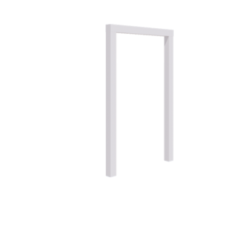 Пергола от стомана - Прав - 150 x 230 cm - RAL9010 матов (бял) - Без бетонен фундамент