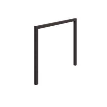 Пергола от стомана - Прав - 300 x 230 cm - RAL7016 матов (антрацитено сиво) - Без бетонен фундамент