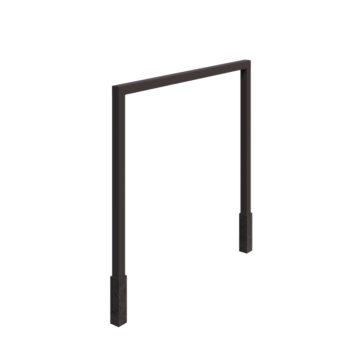 Пергола от стомана - Прав - 300 x 230 cm - RAL7016 матов (антрацитено сиво) - С включен бетонен фундамент