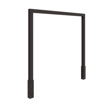 Пергола от стомана - Прав - 300 x 230 cm - друг RAL цвят - С включен бетонен фундамент