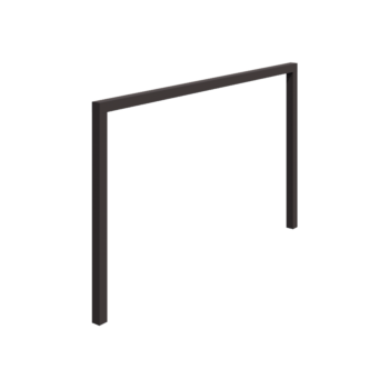 Пергола от стомана - Прав - 400 x 230 cm - RAL7016 матов (антрацитено сиво) - Без бетонен фундамент