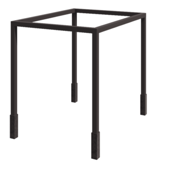 Пергола от стомана - Квадрат - 324 x 300 x 230 cm - друг RAL цвят - С включен бетонен фундамент