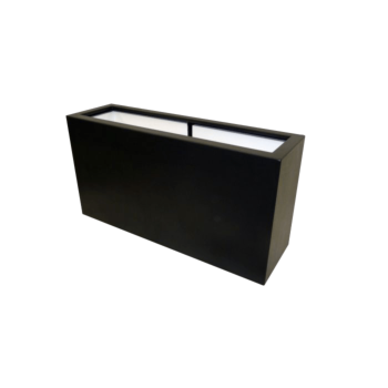 Саксия от фибростъкло - Правоъгълник - 100 x 30 x 50 см - RAL9010 мат (бяло) - С дъно