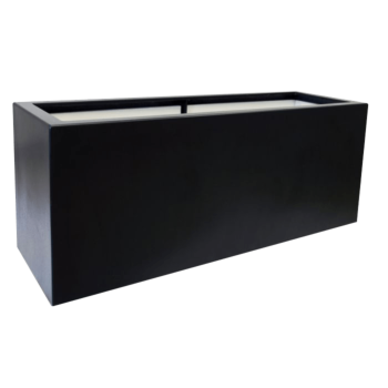 Саксия от фибростъкло - Правоъгълник - 120 x 50 x 60 см - RAL9010 мат (бяло) - С дъно