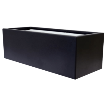 Саксия от фибростъкло - Правоъгълник - 120 x 60 x 40 см - RAL9010 мат (бяло) - С дъно